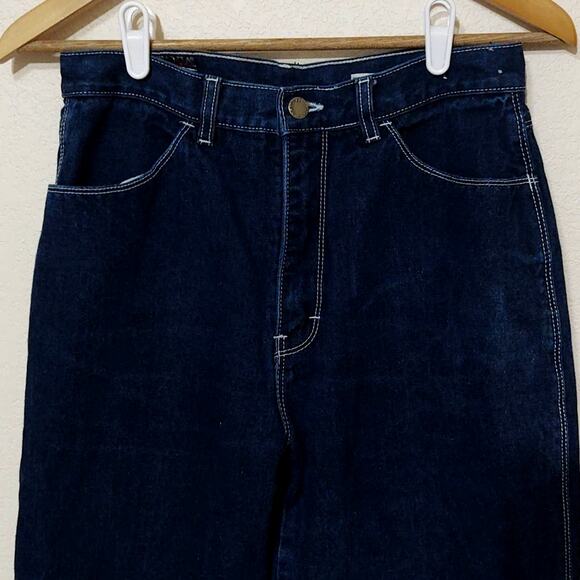 Vintage Brittania dark wash high waisted bareback jeans - Picture 5 of 7